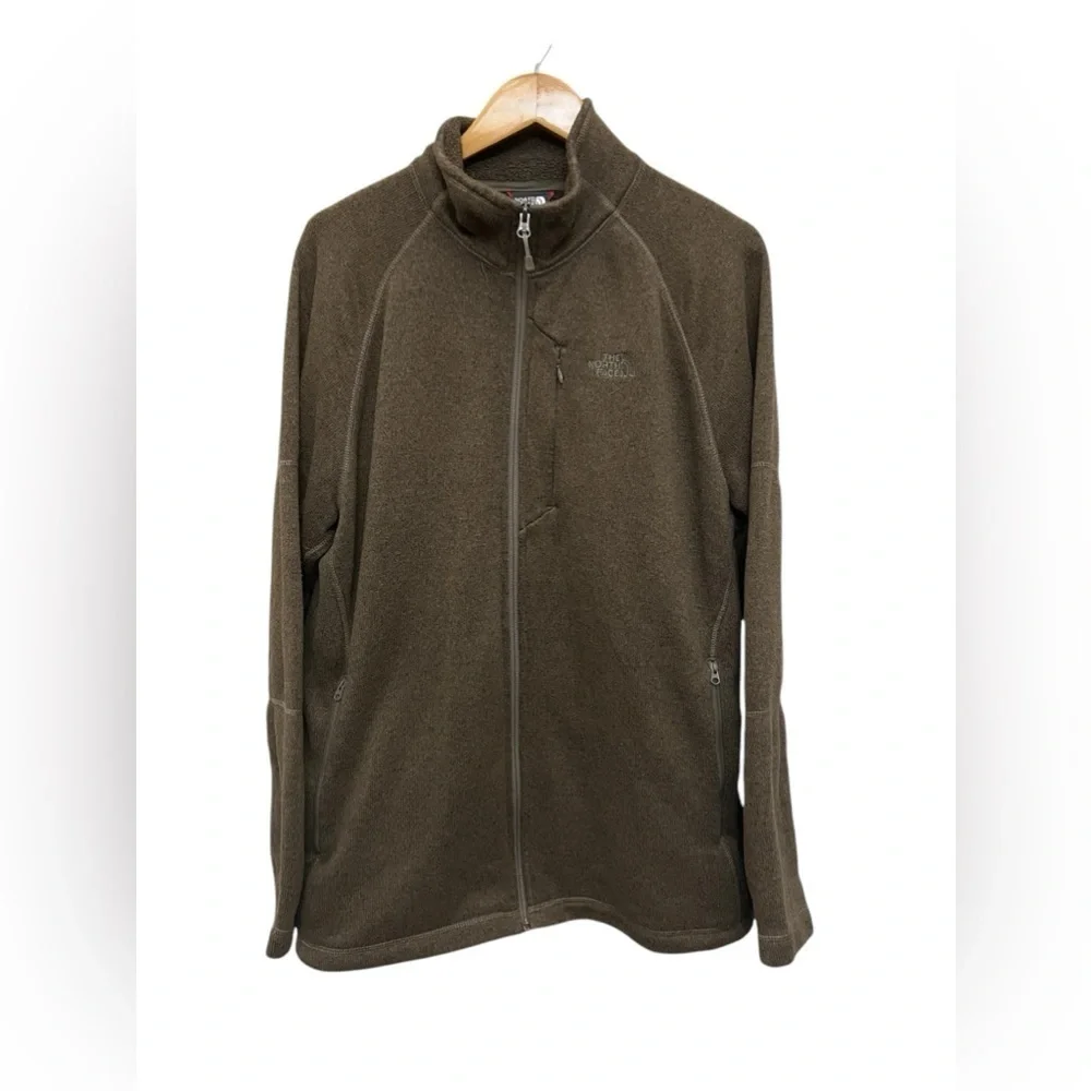The North Face Brown Fleece Zip Up Jacket